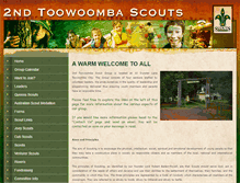 Tablet Screenshot of 2ndtoowoombascouts.com.au